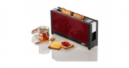 ritter ritter Langschlitz-Toaster volcano 5 rot/schwarz, 950 Watt, fur 2 Scheiben Toast  rot/schwarz Тостер Ritter Volcano 5 с длинными слотами, красный/черный, 950 Вт, на 2 ломтика тостов
