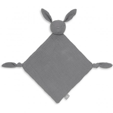 jollein Schmusetuch bunny ears storm grey Одеяло заячьи ушки штормово-серые