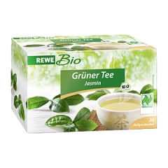 REWE Bio Зеленый чай с жасмином 30г, 20 пакетиков