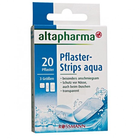 altapharma Pflaster-Strips aqua Пластыри водоотталкивающие 20 шт.