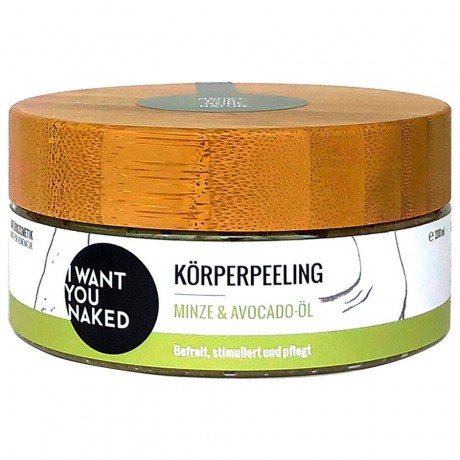 I WANT YOU NAKED Korperpeeling Minze & Avocado-Ol Пилинг для тела с маслом мяты и авокадо