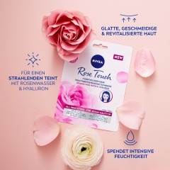 Nivea Rose Touch Hydrating Feuchtigkeitsspendende Tuchmaske Rose Touch Hydrating Увлажняющая тканевая маска