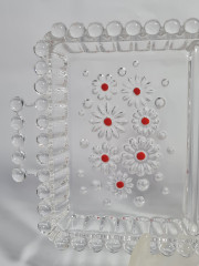 Поднос винтажный Walther Glas, хрусталь, 34 х 15.5, прямоугольный, Германия, 1970-80гг.