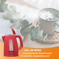LIVOO LIVOO Wasserkocher DOD184R Rot 1,7 Liter, 2200 W  Чайник LIVOO DOD184R Красный 1,7 л, 2200 Вт