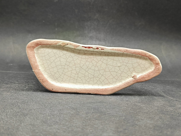 Статуэтка винтажная "Лошадь" среднего размера, в стиле майолика, кракелюр, фарфор, 15 см, Италия, 1970-80гг.