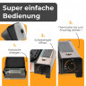 ZMC ZMC Gaskocher 2in1 Gas Kocher Campingkocher + Grillplatte + Grillpfanne Gasgrill, (Gasbrenner Tischgrill inkl. Transportkoffer fur:Indoor/Outdoor Warmeleistung: 2,1KW), + 8x 227g MSF-1a Gaskartuschen Tragbarer Camping Kocher Herd Gaskocher  Газовая пл