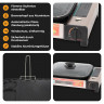 ZMC ZMC Gaskocher 2in1 Gas Kocher Campingkocher + Grillplatte + Grillpfanne Gasgrill, (Gasbrenner Tischgrill inkl. Transportkoffer fur:Indoor/Outdoor Warmeleistung: 2,1KW), + 8x 227g MSF-1a Gaskartuschen Tragbarer Camping Kocher Herd Gaskocher  Газовая пл