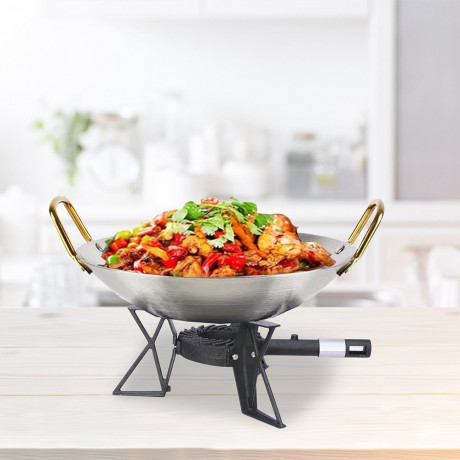 Mucola Mucola Gaskocher Hockerkocher 3 Bein Gaskocher Gasbrenner Campingkocher Gusseisen Stahl, (Premium-Gaskocher), regulierbar Газовая плита Mucola, табурет, плита, газовая плита на 3 ножках, газовая горелка, походная плита, чугунная сталь, (газовая пл