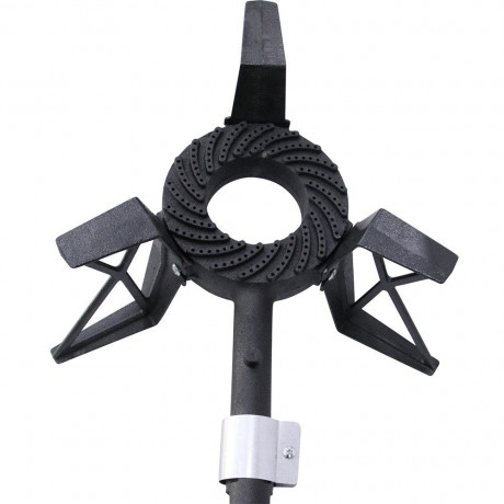 Mucola Mucola Gaskocher Hockerkocher 3 Bein Gaskocher Gasbrenner Campingkocher Gusseisen Stahl, (Premium-Gaskocher), regulierbar Газовая плита Mucola, табурет, плита, газовая плита на 3 ножках, газовая горелка, походная плита, чугунная сталь, (газовая пл