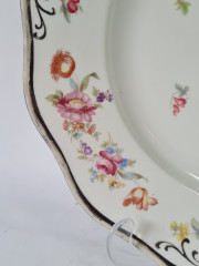 Блюдо винтажное Waldershof Bavaria с цветочным декором, фигурный край, фарфор, 28,5 x 4 см, Германия, 1960-70гг.