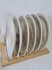 Тарелки винтажные Churchill England, керамика, 8 шт., 26 см, Англия, 1970-80гг.