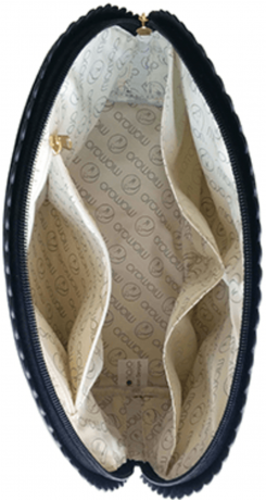 Miomojo (Миомоджо) Kulturtasche fur Damen Женская косметичка, schwarz, leicht glanzend, 1 шт.