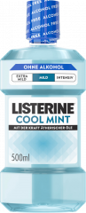 Listerine Mundspuelung Cool Mint Mild, 500 ml, Listerine ополаскиватель для полости рта Cool Mint Mild без спирта, мягкий мятный вкус, 500 мл