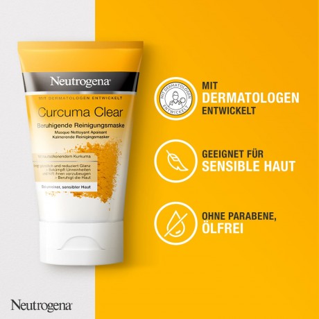 Neutrogena Curcuma Clear Beruhigende Reinigungsmaske Curcuma Clear Успокаивающая очищающая маска