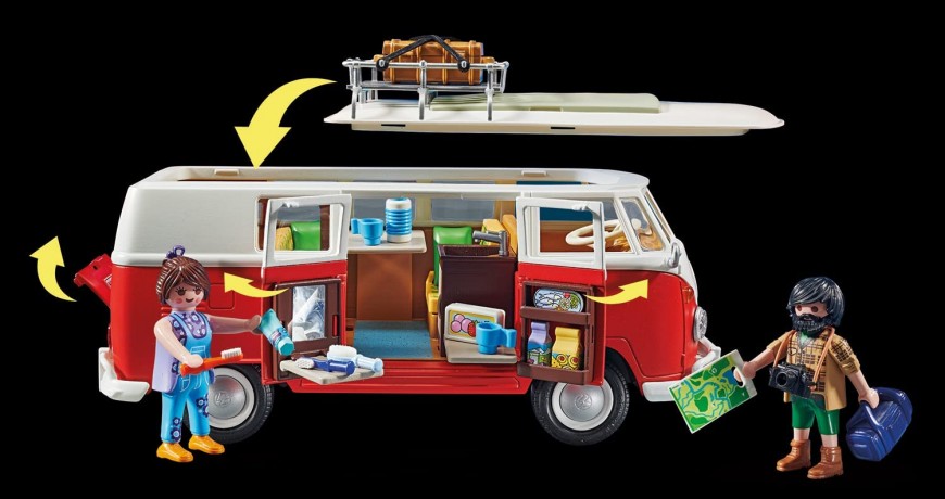 PLAYMOBIL 70176 Volkswagen T1 Camping Bus, Плеймобил Кемпинг автобус Volkswagen T1