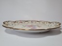 German porcelain, Винтажная фарфоровая Тарелка с цветами и обильной позолотой, 28см, 1960г.