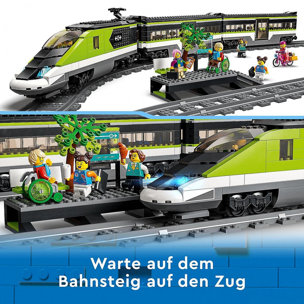 Купить LEGO City 60337 Personen-Schnellzug ЛЕГО Пассажирский поезд-экспресс  в интернет-магазине Diskontshop.eu Германия всего за 24 449 руб. в