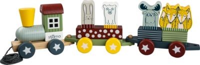 P:OS Hej Lonne Eisenbahn inkl. Jutebeutel Железная дорога Hej Lonne с джутовым мешком