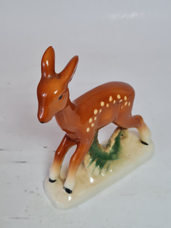 Фигурка винтажная "Олененок" Sitzendorf Thuringen, 12,5 x 10 см, Германия, 1960-70гг.