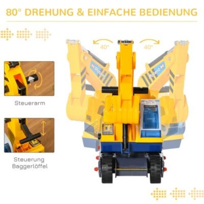 HOMCOM Rutschauto als Bagger Толкать машину как экскаватор