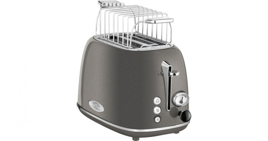 ProfiCook ProfiCook Toaster Vintage PC-TA 1193 anthrazit/chrom, 815 Watt, fur 2 Scheiben Toast anthrazit/chrom Тостер ProfiCook Vintage PC-TA 1193 антрацит/хром, 815 Вт, на 2 ломтика тостов