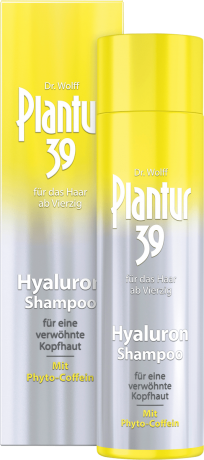 Plantur 39 Shampoo Hyaluron Phyto-Coffein, Шампунь Плантур 39 с Гиалуроном для увлажнения кожи головы, 250 мл
