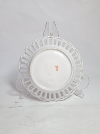 Тарелка винтажная PM "Мост в Кельне", фарфор, 15.5 см, Германия, 1960-70гг.