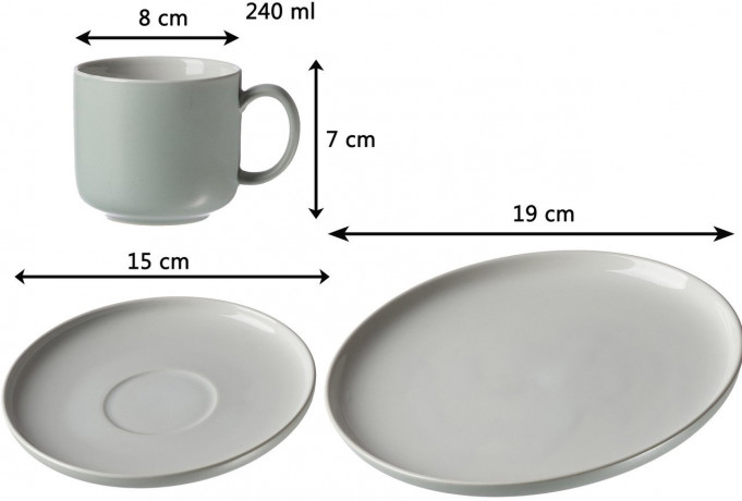 Ritzenhoff & Breker Ritzenhoff & Breker Kaffee-Set 12-tlg.  JASPER Mint Кофейный набор Ritzenhoff &amp; Breker 12 предметов. ДЖАСПЕР