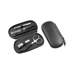 Hans Kniebes Manicure-Etui, Rindleder, rostfrei  Маникюрный чемоданчик, воловья кожа, нержавеющий