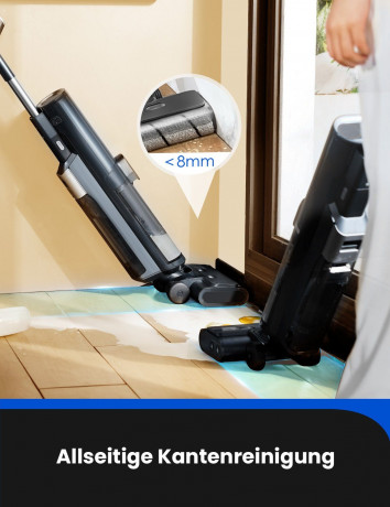 meeteu meeteu Nass-Trocken-Akkusauger 4-in-1 Kabellos mit Akku Staubsauger, 45 Minuten Laufzeit, automatische Reinigung  Беспроводной пылесос Meeteu для влажной и сухой уборки, беспроводной пылесос 4-в-1 с аккумулятором, время работы 45 минут, автоматичес