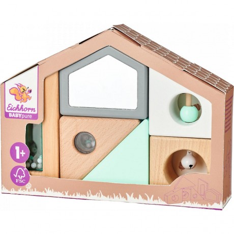Eichhorn Baby Pure Sensorik Soundbausteine Детские сенсорные звуковые строительные блоки Baby Pure