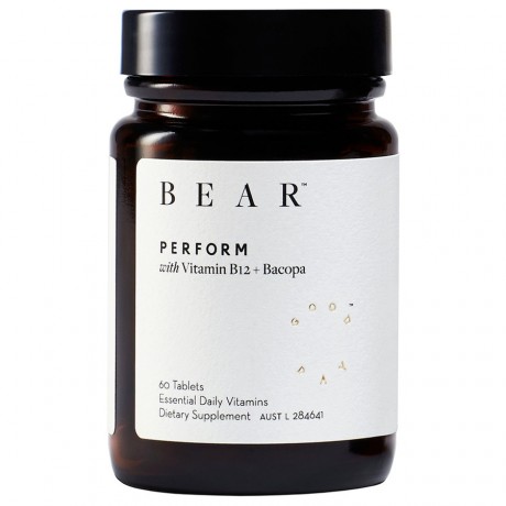 Bear Vitamin B12 & Bacopa Nahrungserganzungsmittel PERFORM, 60 шт.