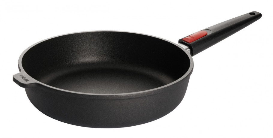 Woll Woll Guss-Hochrandpfanne NOWO TITANIUM schwarz Сковорода NOWO TITANIUM с высоким бортиком, отлитая из шерсти