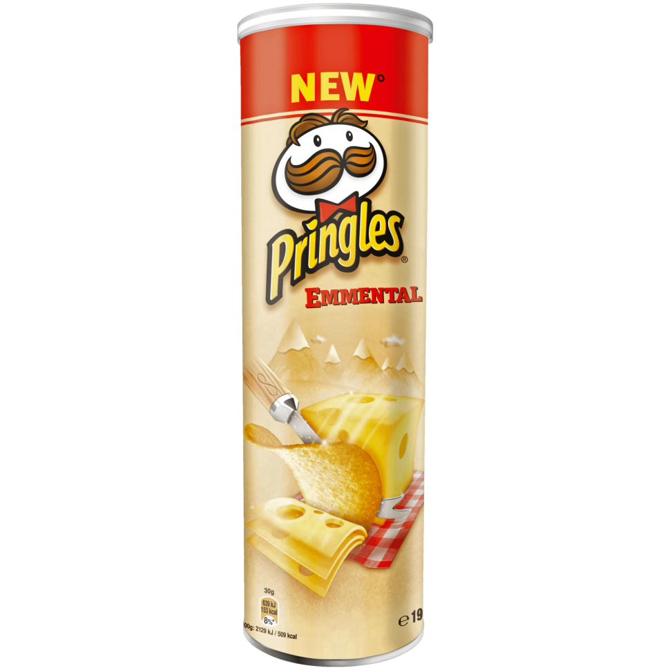 Купить Pringles (Принглс) Emmental Чипсы с сыром 190г в интернет-магазине  Diskontshop.eu Германия всего за 447 руб. в