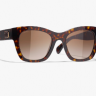 CHANEL QUADRATISCHE SONNENBRILLE, Шанель Солнцезащитные очки квадратной формы