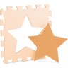 relaxdays 18 x Puzzlematte Sterne orange-beige 18 ковриков-пазлов со звездами оранжево-бежевого цвета