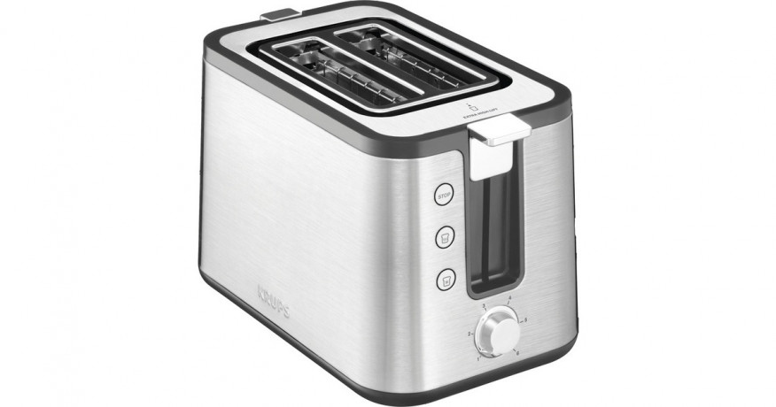 Krups Krups Toaster Control Line KH442D silber/schwarz, 700 Watt, fur 2 Scheiben Toast silber/schwarz Krups Toaster Control Line KH442D серебристый/черный, 700 Вт, на 2 ломтика тостов
