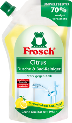 Frosch Средство для душа и Bad-Чистящее средство Nachfüllpack,Цитрусовые, 950 мл