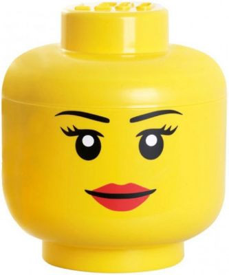 LEGO LEGO Kopf Aufbewahrungsbox gross Madchen, 25 x 25 x 18 cm Ящик для хранения головы LEGO большая девочка, 25 x 25 x 18 см