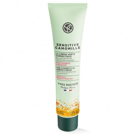 Yves Rocher Sensitive Camomille Korrigierende grune Tagespflege Sensitive Camomille Корректирующий зеленый дневной уход