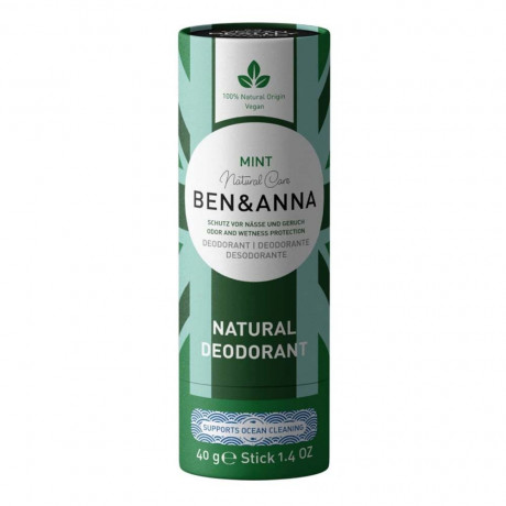 Ben  Anna Mint Deo papertube  Мята Дезодорант бумажный тюбик
