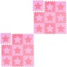 relaxdays 18 x Puzzlematte Sterne rosa-pink 18 x коврик-пазл звезды розово-розовые