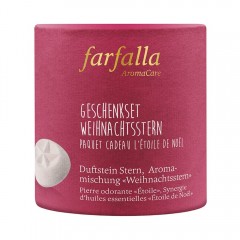 Farfalla Weihnachtsstern Geschenkset Duftstein Stern & Mischung Пуансеттия подарочный набор ароматический камень звезда и смесь