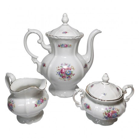 Johann Seltmann Bavaria Vohenstrauss, Иоганн Зельтманн Чайный набор "Вохенштраусс", 3 предмета, 1949-1955гг.