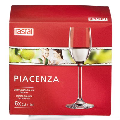 RASTAL Piacenza Spirituosenkelche 6st, Растал Набор бокалов для крепких напитков 63 мл, 6 шт