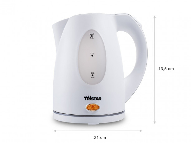 Tristar Tristar Wasserkocher Tristar WK-1324 Wasserkocher schnurlos, BPA-frei, Uberhitzungsschutz W, 1.50 l, 2000 W  Чайник Tristar Чайник Tristar WK-1324 беспроводной, без BPA, защита от перегрева Вт, 1,50 л, 2000 Вт