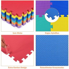 COSTWAY Puzzlematte 12 Stuck Коврик-пазл 12 штук