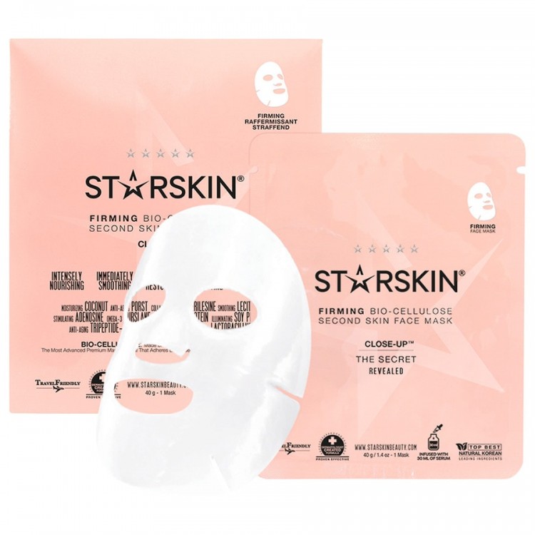 STARSKIN Close-Up™ Coconut Bio-Cellulose Firming Face Mask  Кокосовая биоцеллюлозная укрепляющая маска для лица Close-Up™