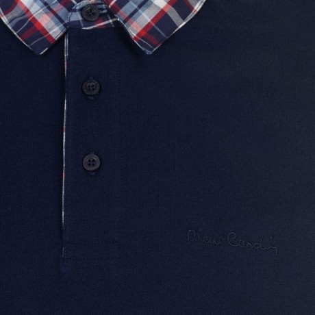 Рубашка поло мужская Pierre Cardin Check Collar Polohemd Herren