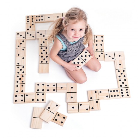 Woodyland Holzspielzeug XL Domino \/ Legespiel Деревянная игрушка домино XL / игра-укладка